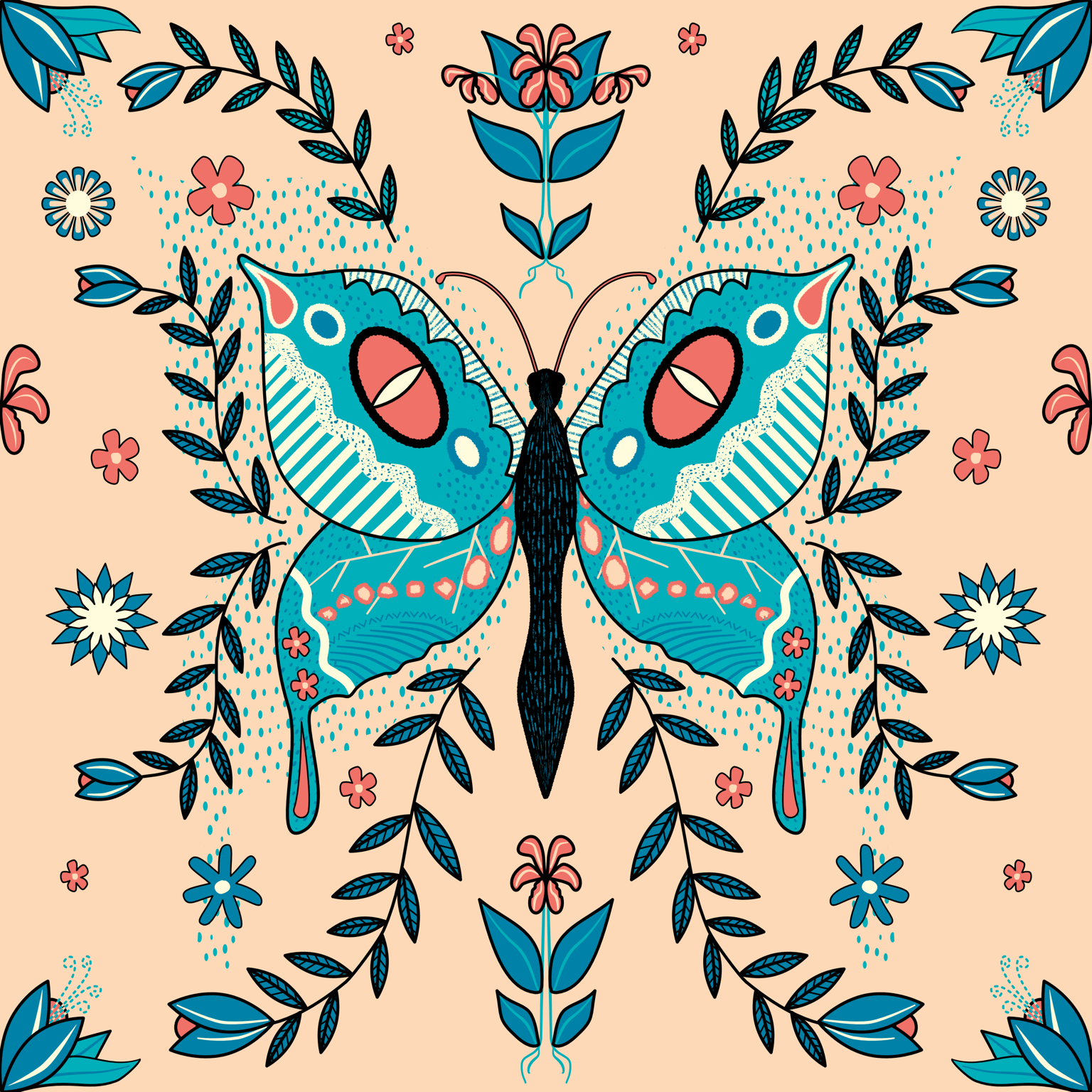AD 19 No artboard project butterfly tile - image 4 - student project