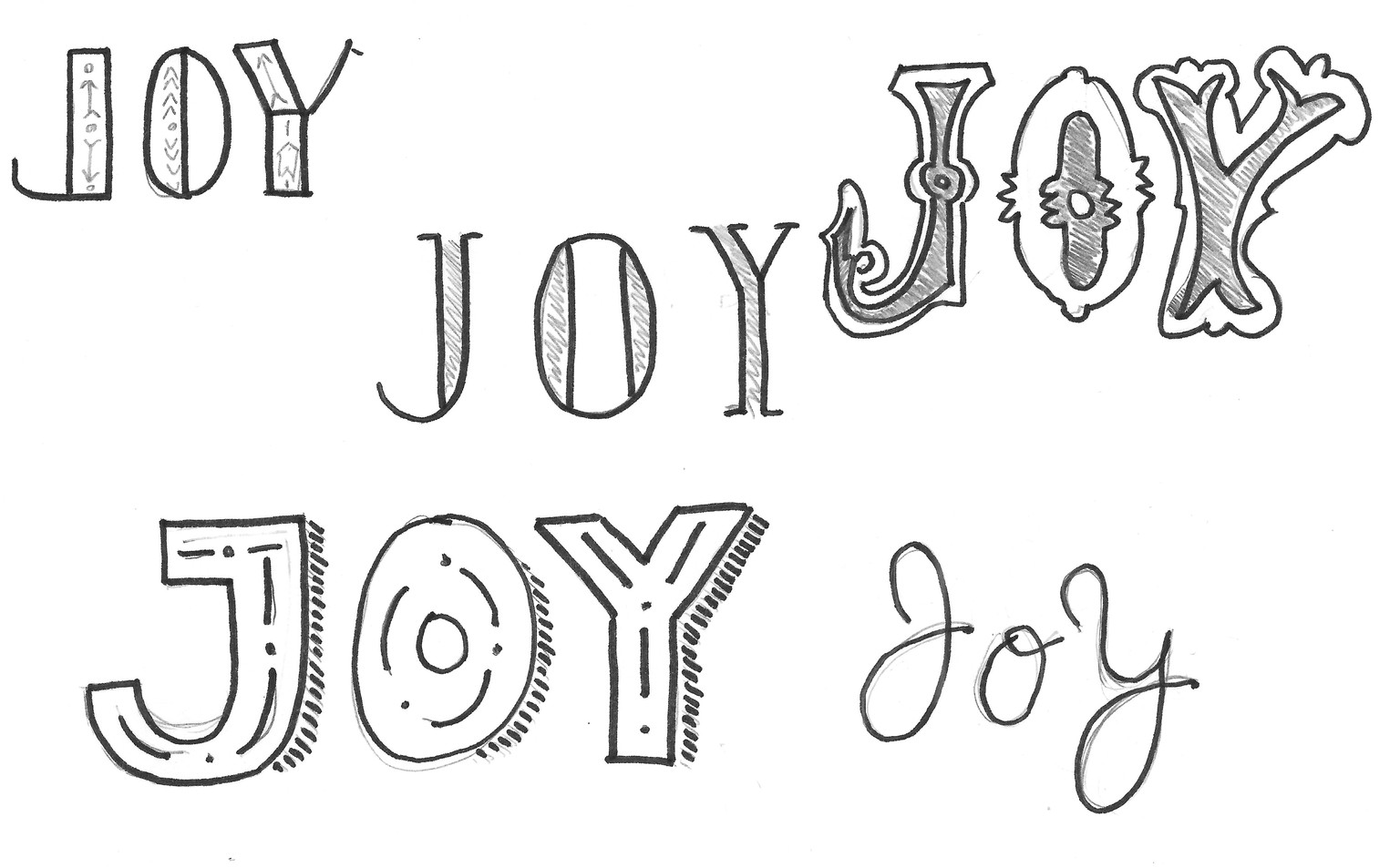 Playing with Lettering Styles - image 1 - student project