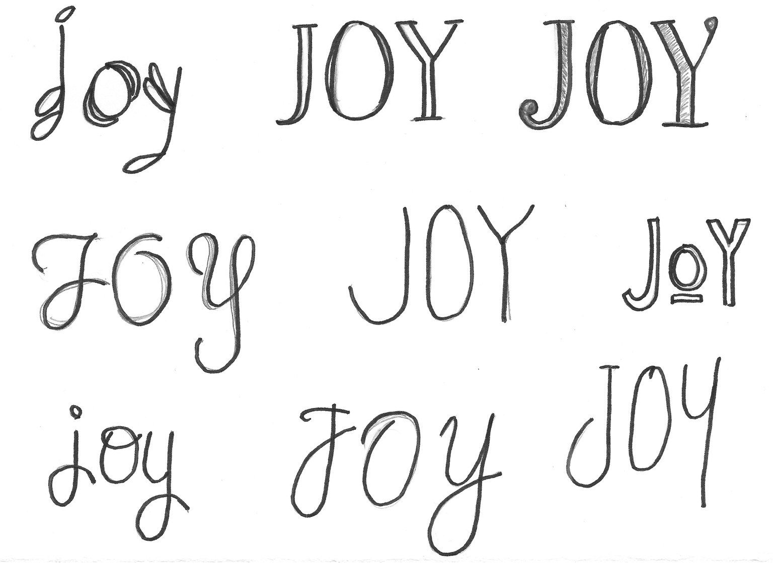 Playing with Lettering Styles - image 2 - student project