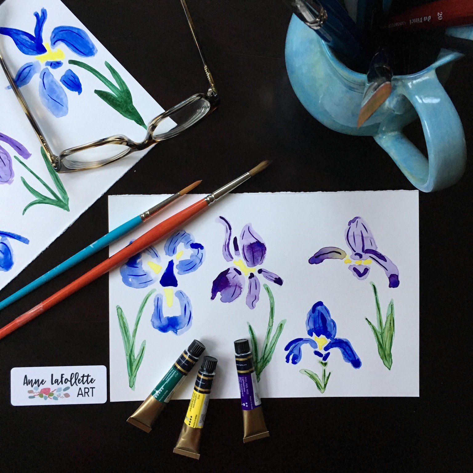 Expressive Florals: Watercolor Challenge - image 11 - student project