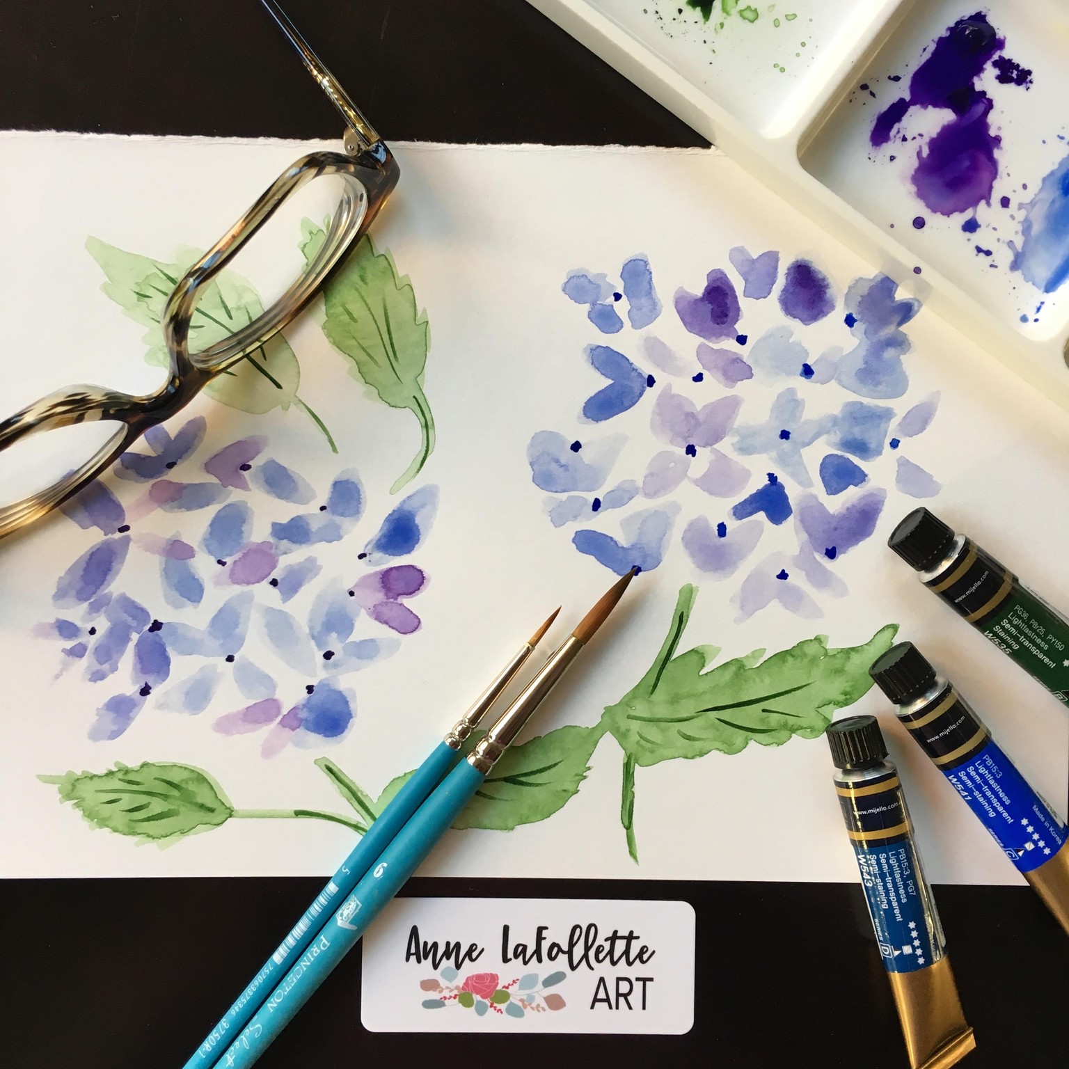 Expressive Florals: Watercolor Challenge - image 12 - student project