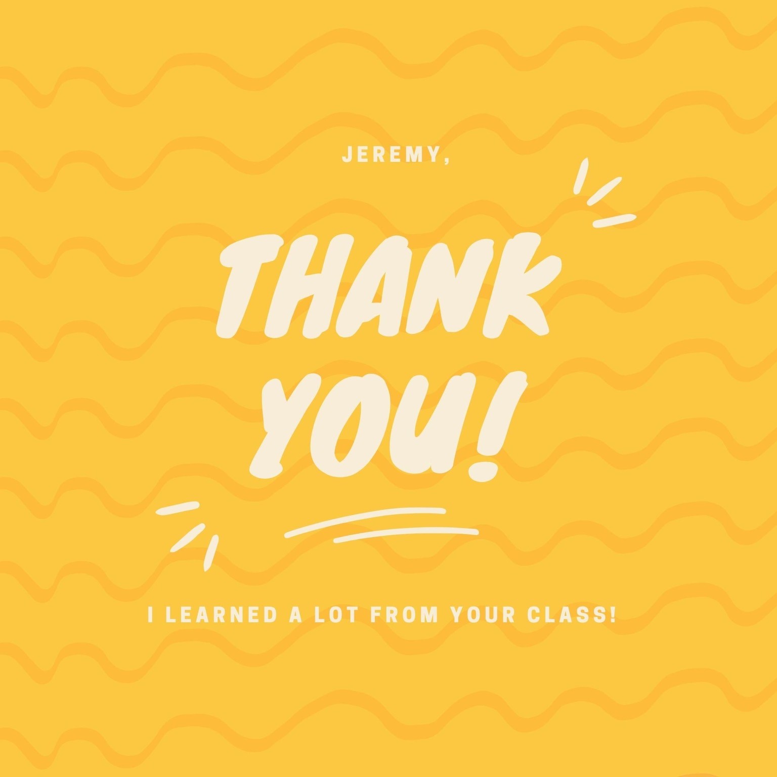 Thank You Note - image 1 - student project
