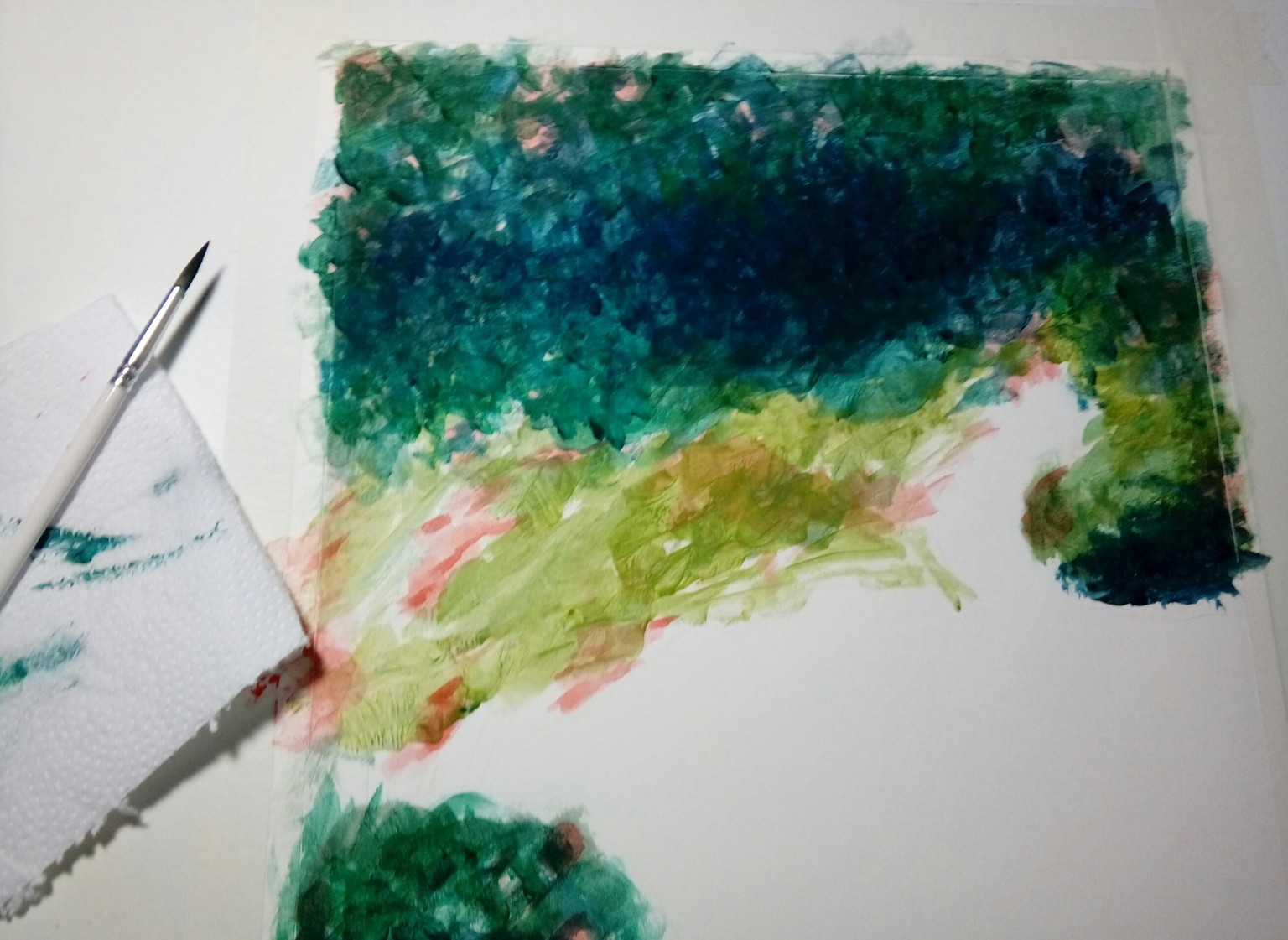 Glowing Greens with Gouache - image 2 - student project