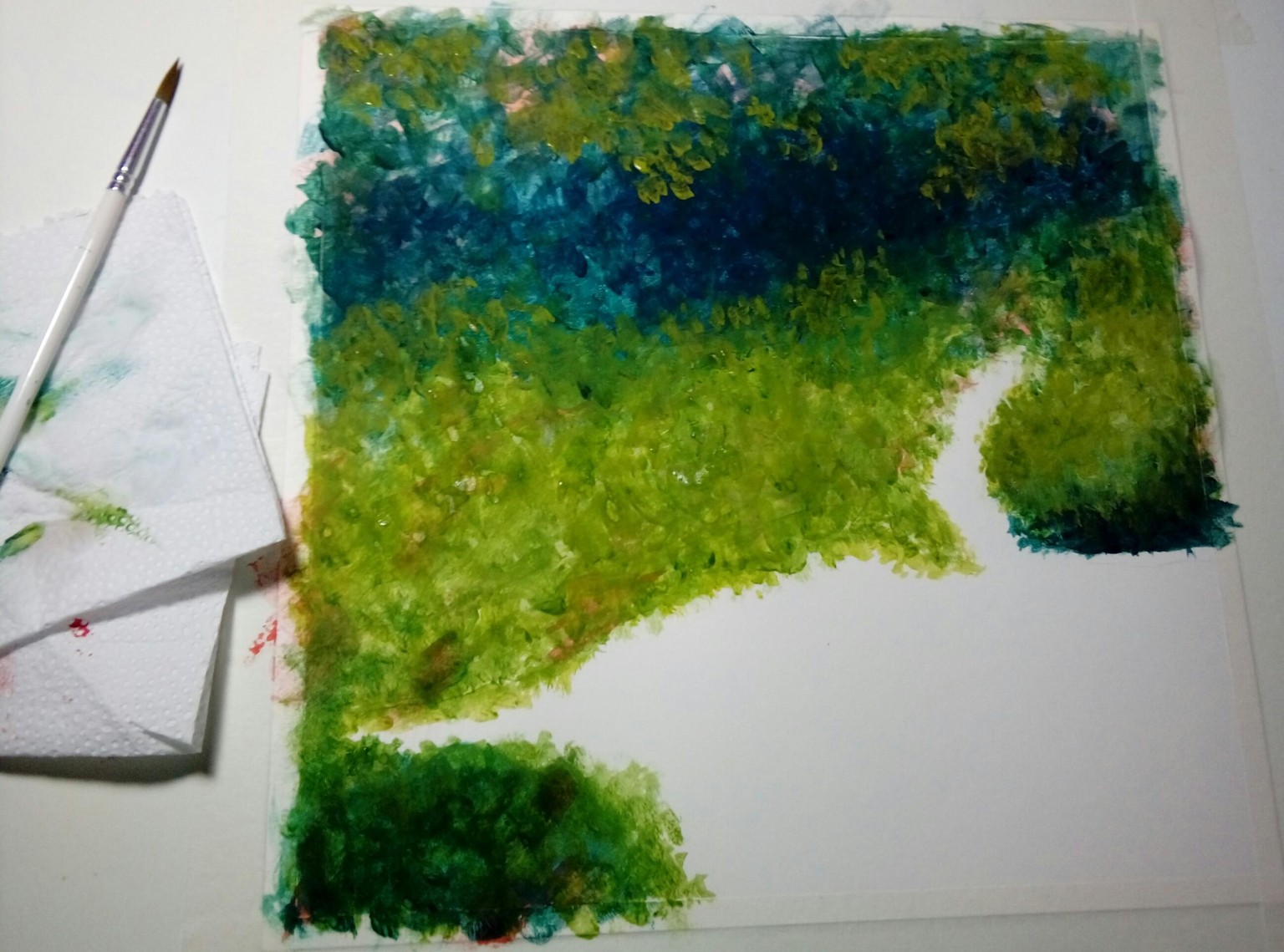 Glowing Greens with Gouache - image 3 - student project