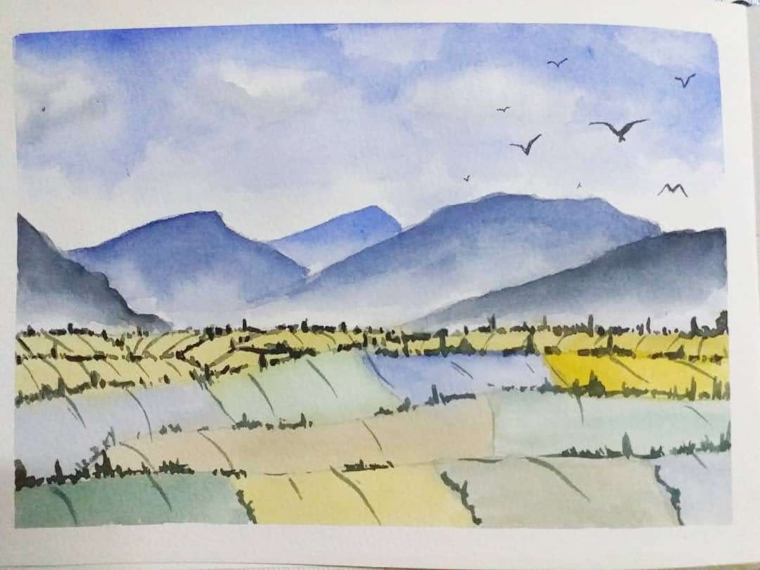 Expressive Watercolor Landscapes - image 1 - student project