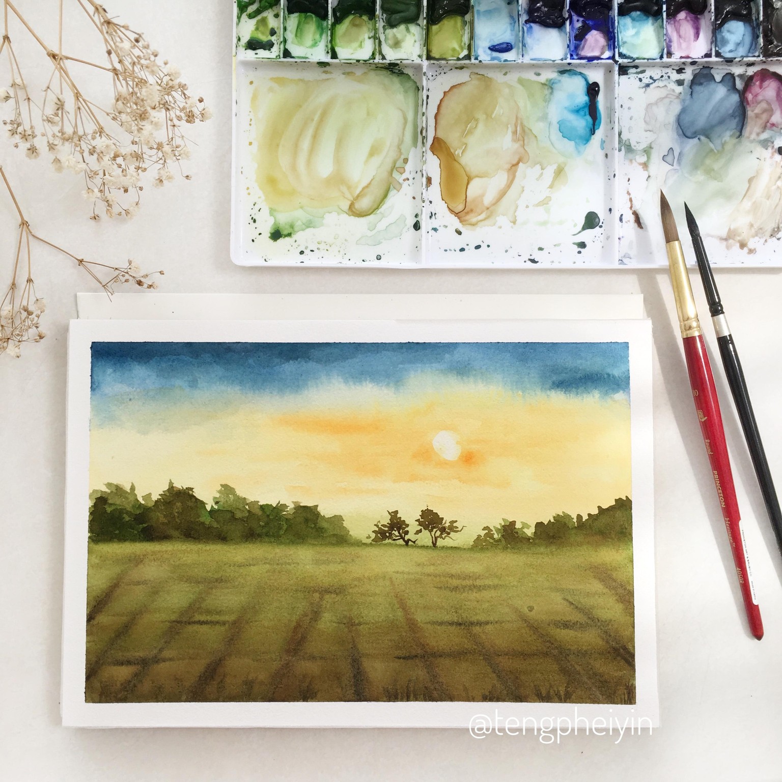 Landscape painting - image 1 - student project