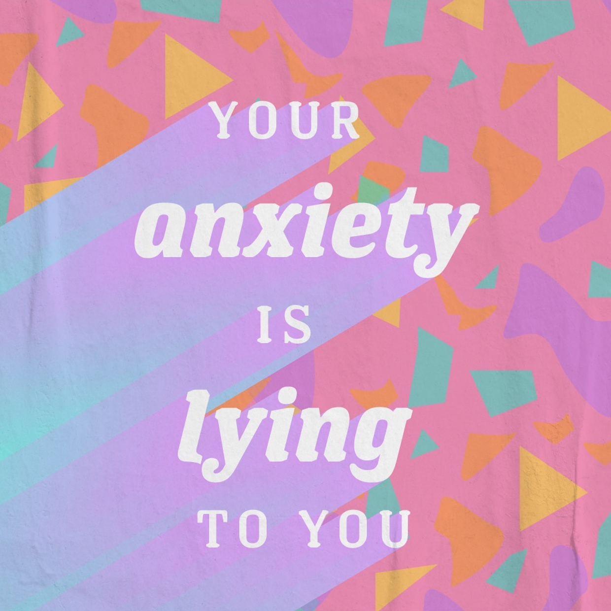 Memphis pattern inspired quote design - image 1 - student project