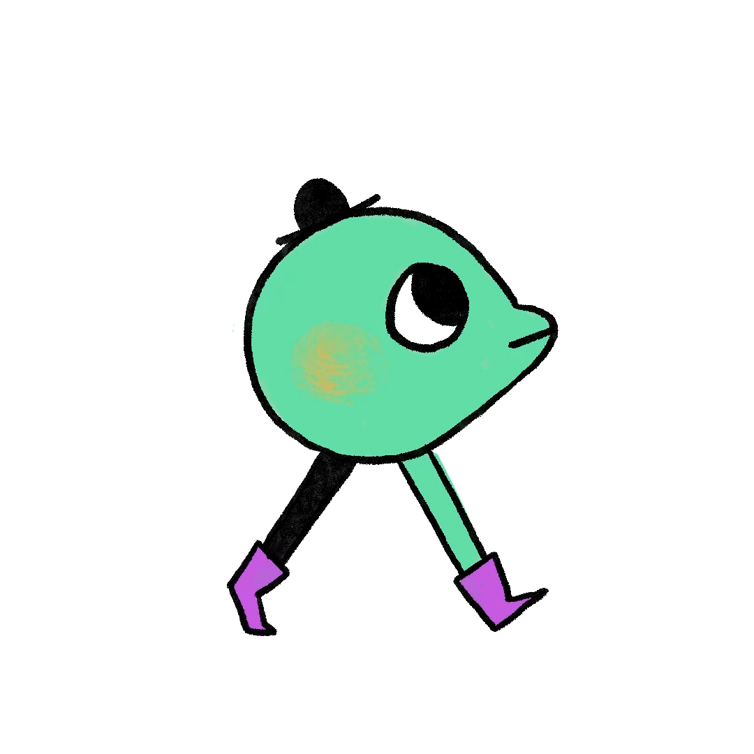 Pea Character Walking Cycle on the Spot - image 3 - student project