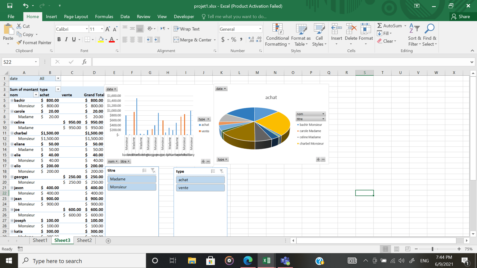 Excel - image 3 - student project