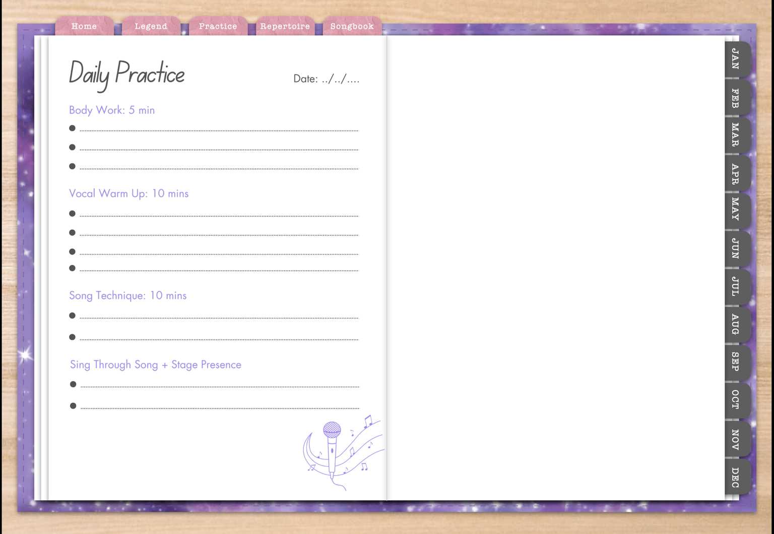 My Singing Practice Journal - image 1 - student project