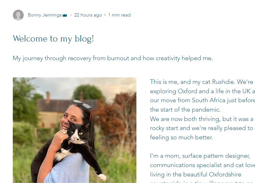 Set up my blog! Thanks for the course! - image 1 - student project
