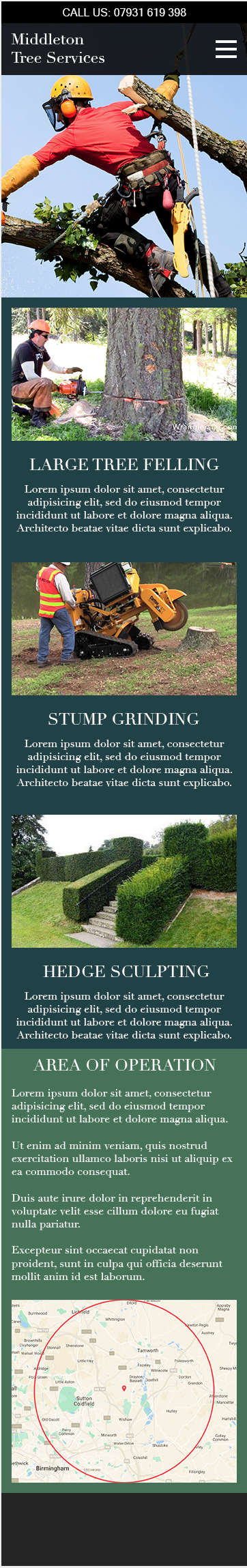 Small Business Website - Middleton Tree Services - image 2 - student project