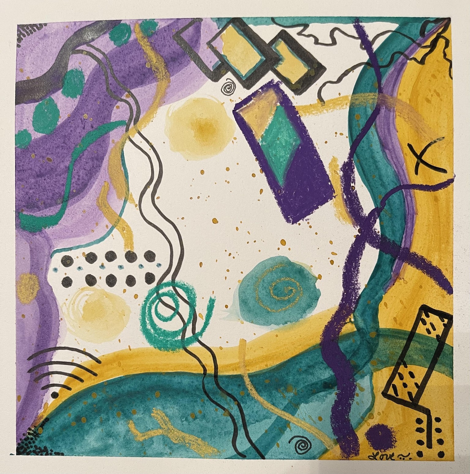 Abstract Watercolors - image 1 - student project