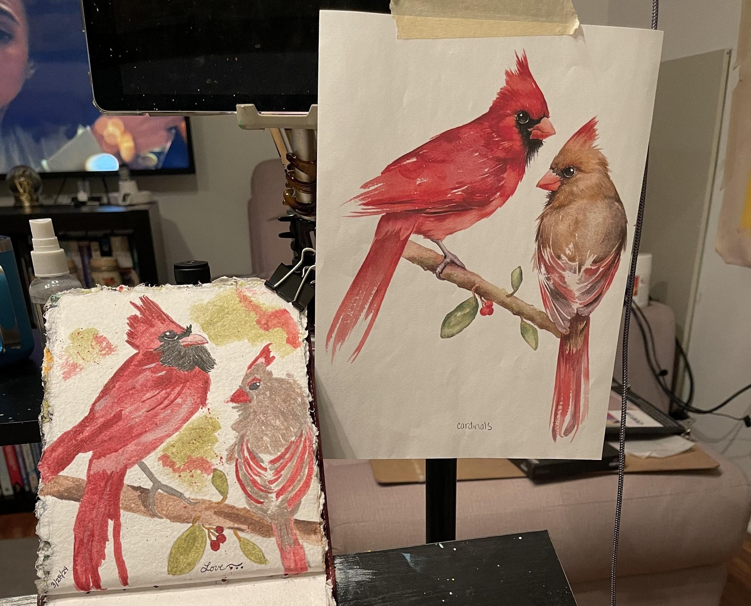 Birds in Watercolor - image 2 - student project