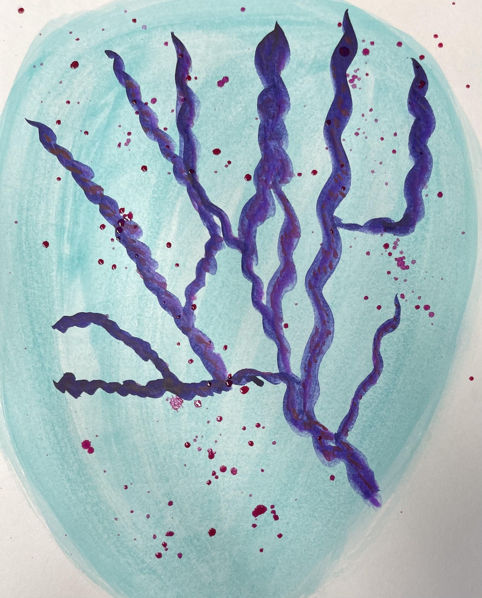 Watercolor Treasures of the Sea - image 2 - student project