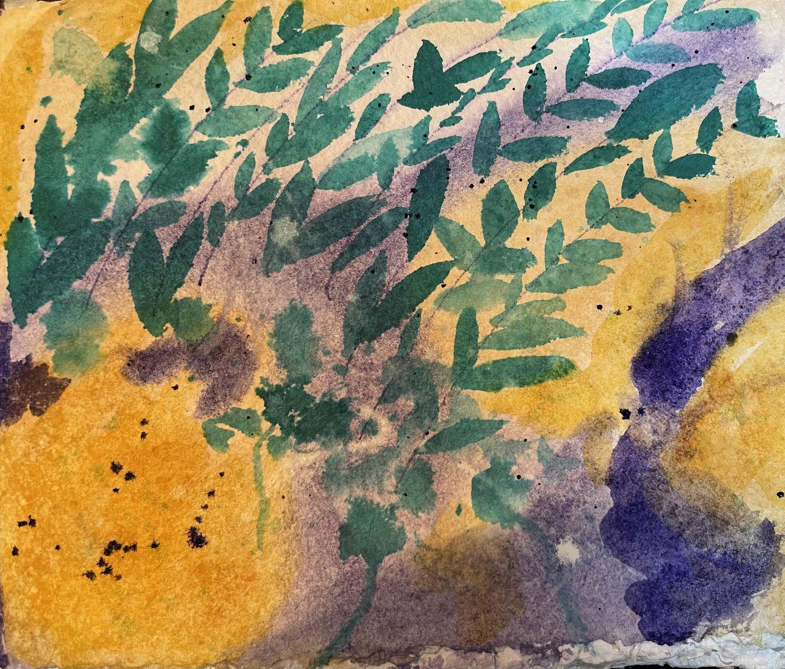 Abstract Watercolor Landscapes - image 1 - student project