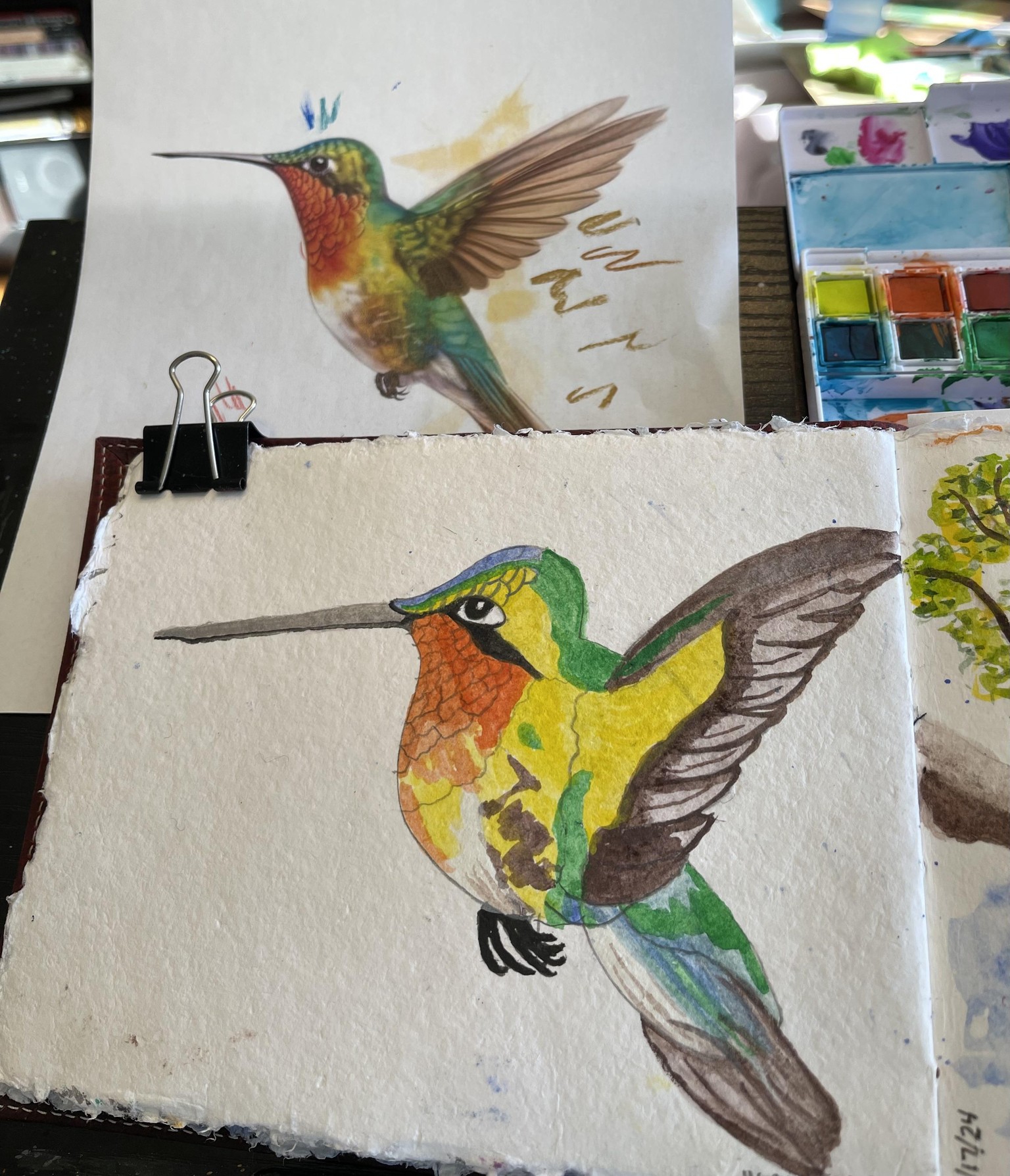 Birds in Watercolor - image 3 - student project