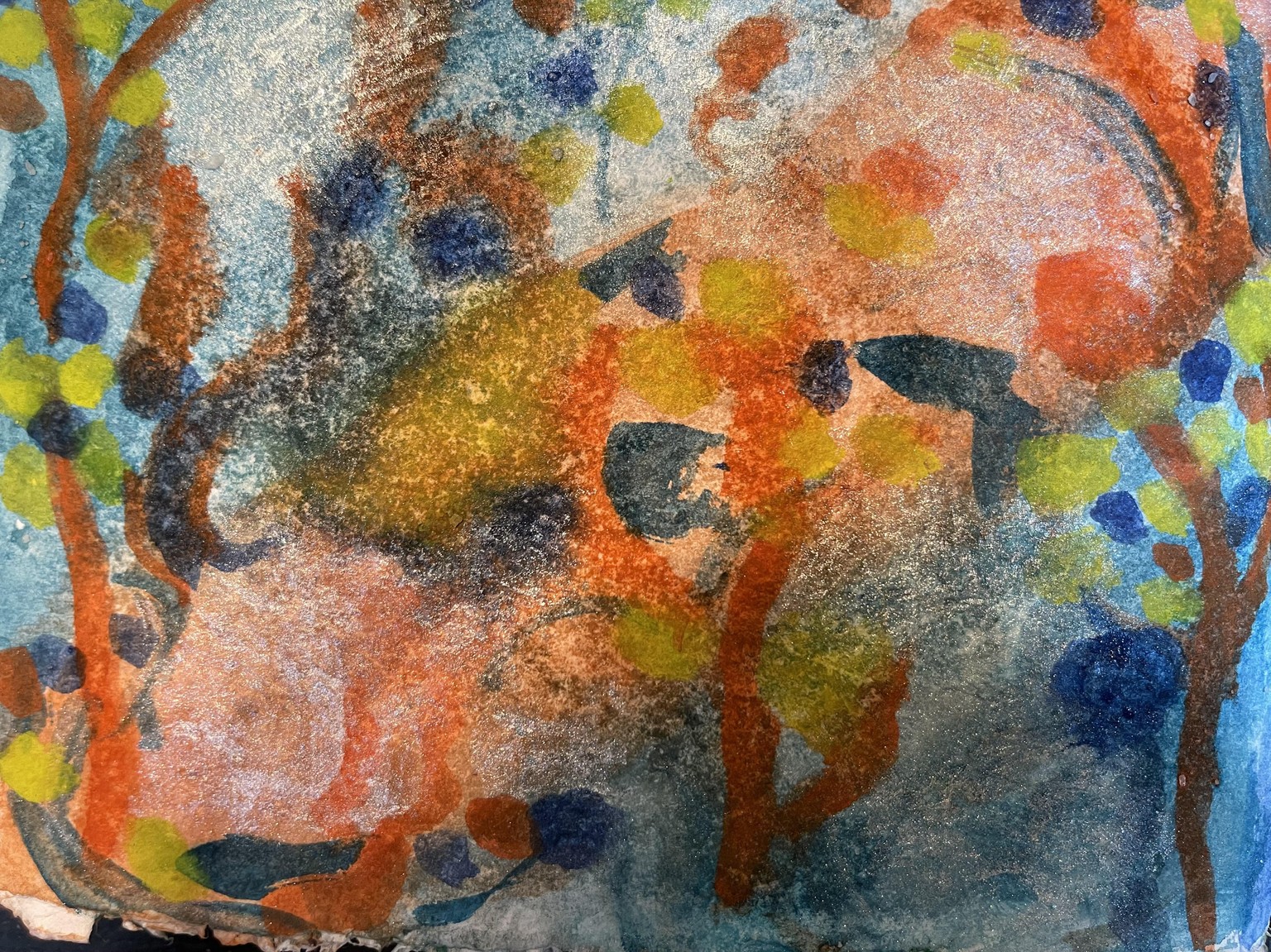 Abstract Watercolor Landscapes - image 2 - student project