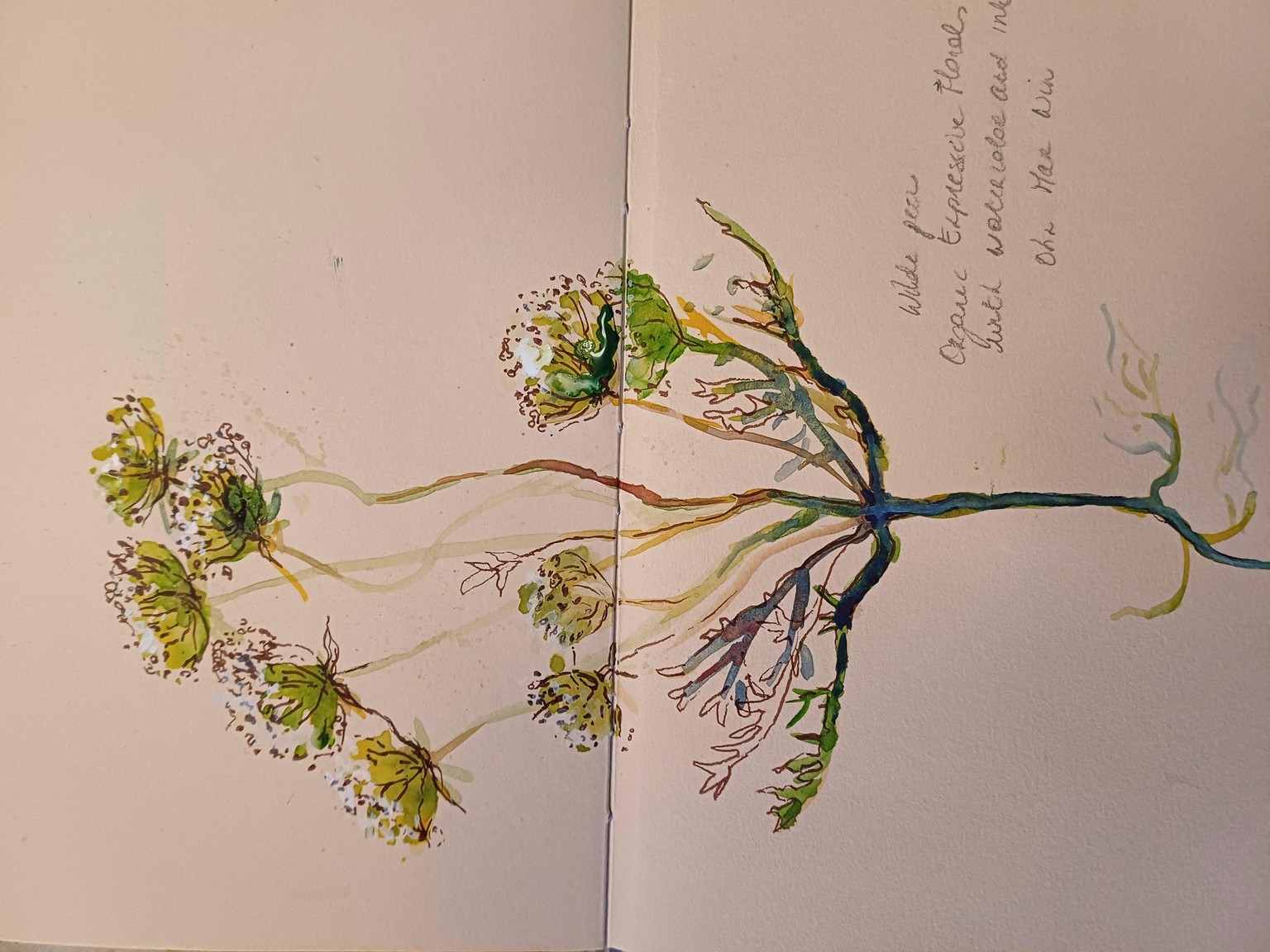 Organic expressive watercolors - image 4 - student project