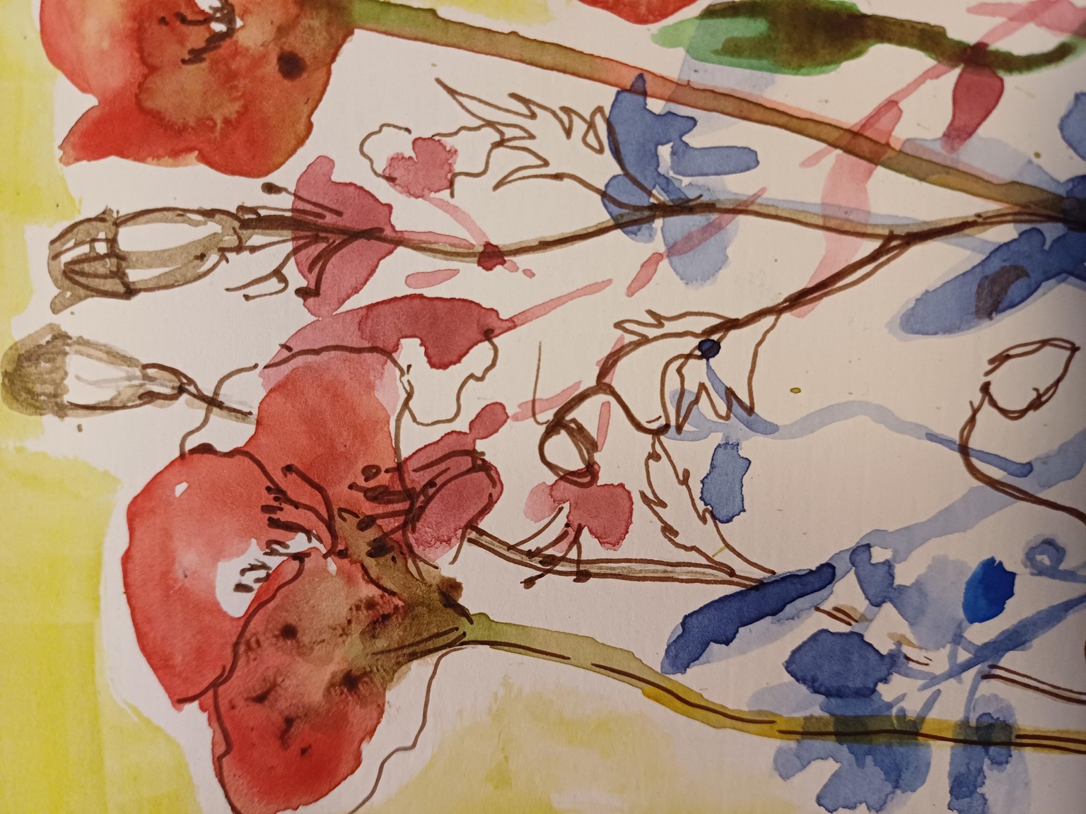Organic expressive watercolors - image 5 - student project