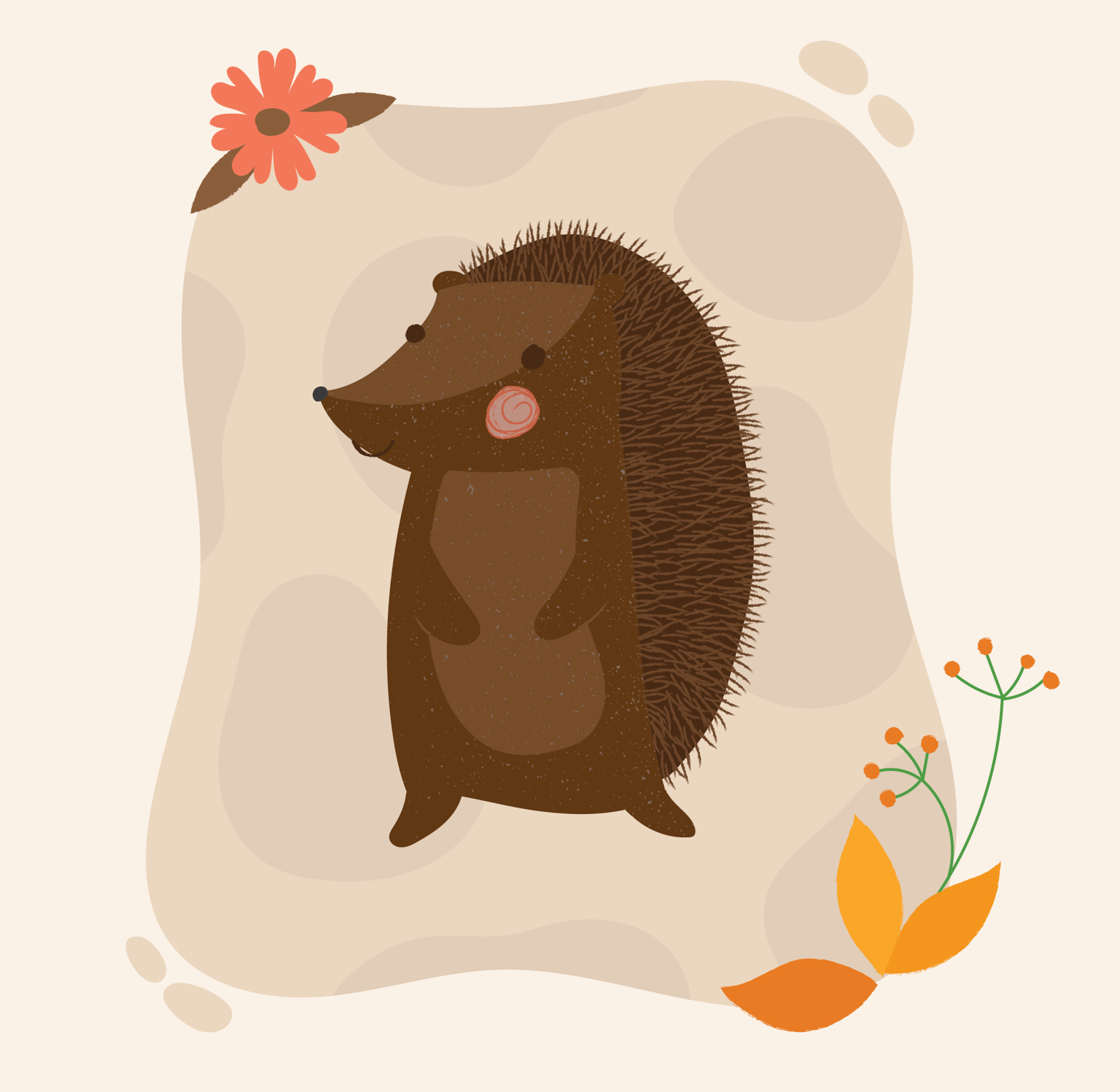 Autumn Hedgehog - image 1 - student project