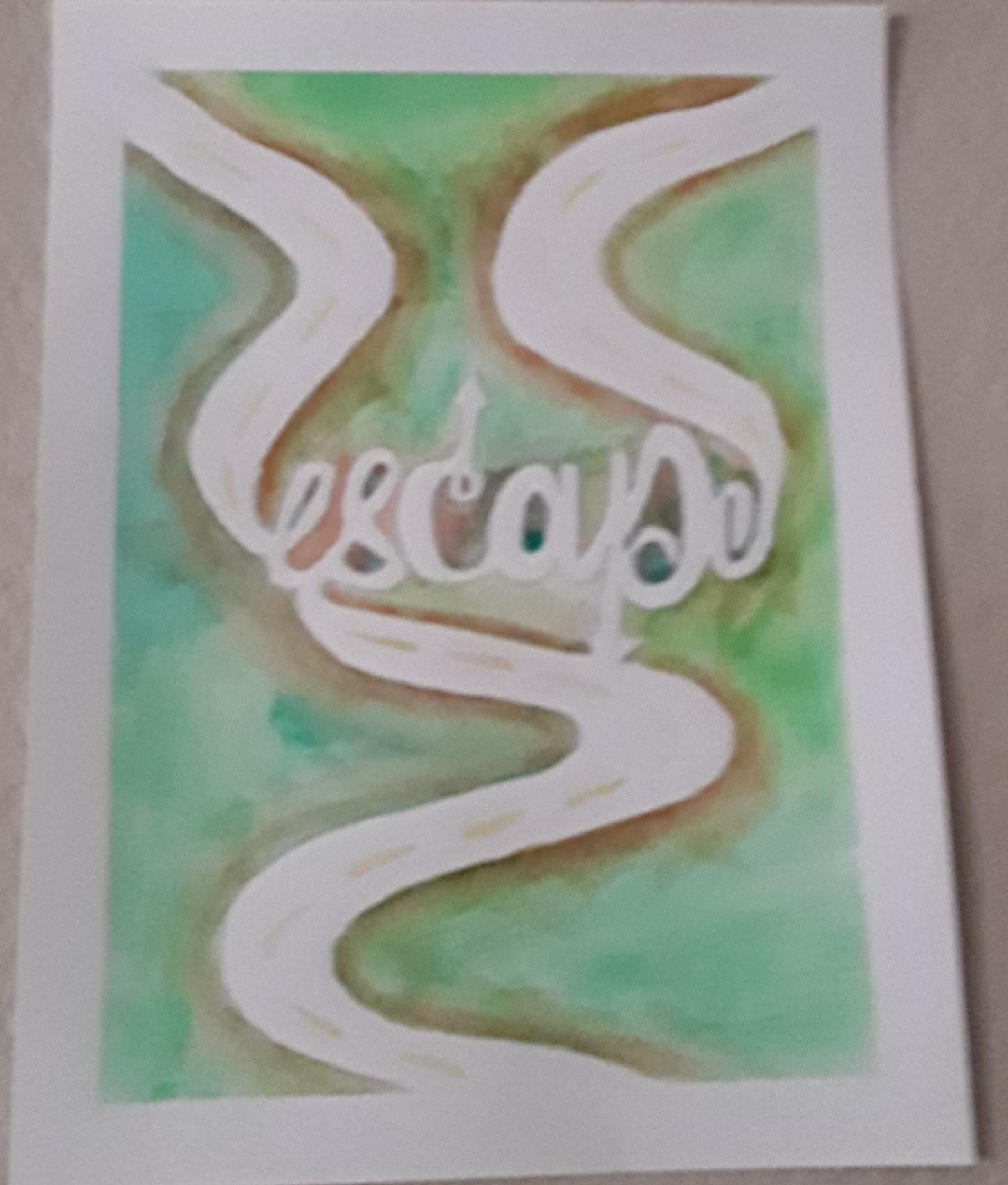 Day 1 of watercolor painting - image 1 - student project