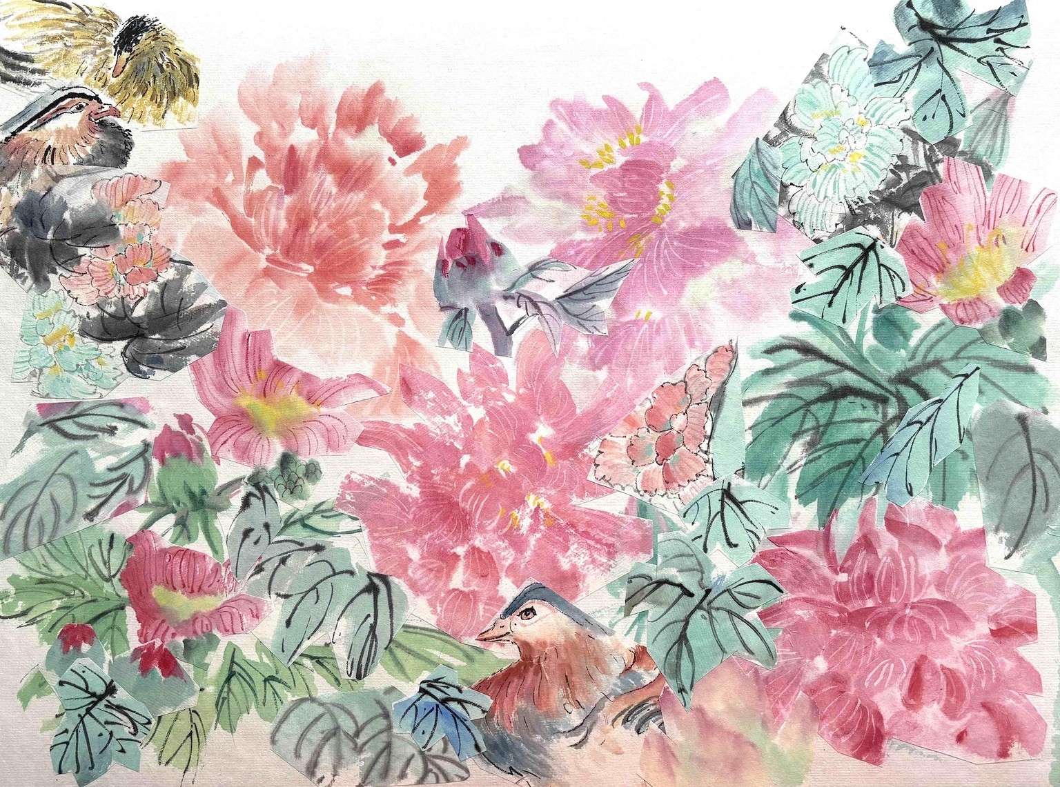 Chrysanthemum Chinese Painting - image 5 - student project