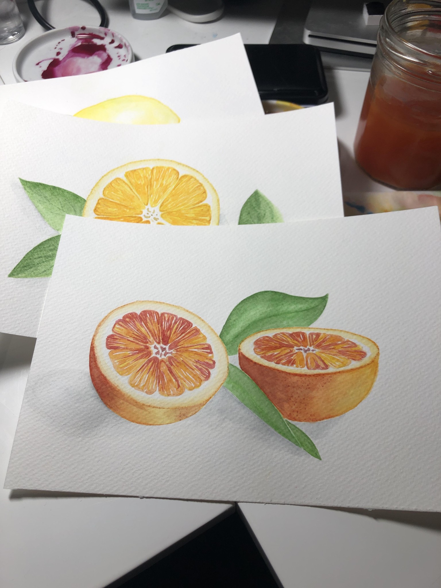 Watercolor Citrus - image 1 - student project