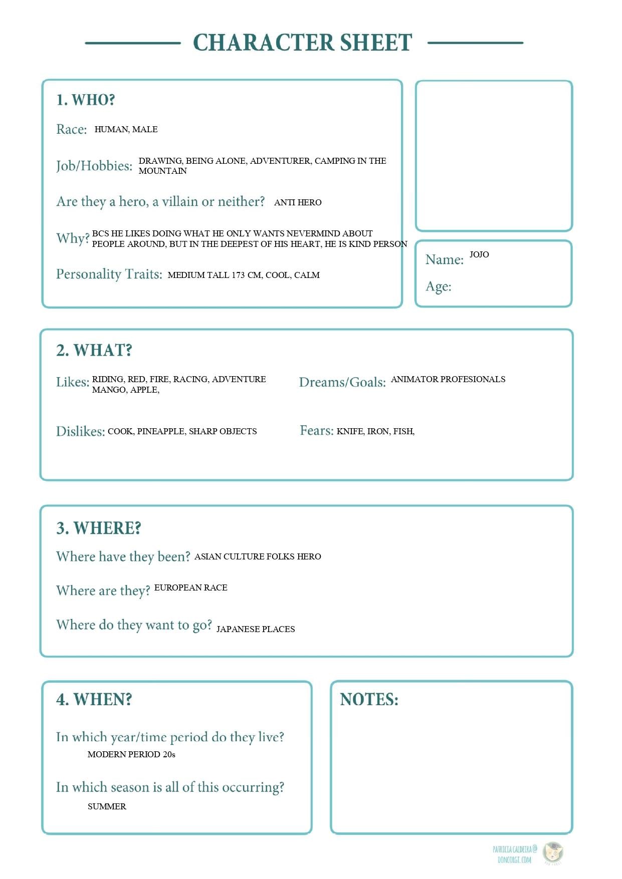 THIS IS MY CHARACTER DESCRIBE FIRSTTIME HOW IS IT? hehe - image 2 - student project