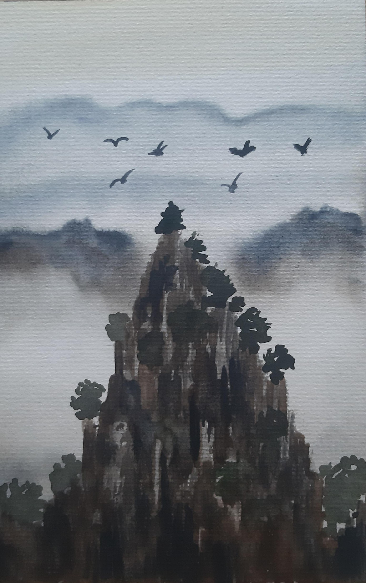 My paintings for this class of 10 misty landscapes - image 3 - student project
