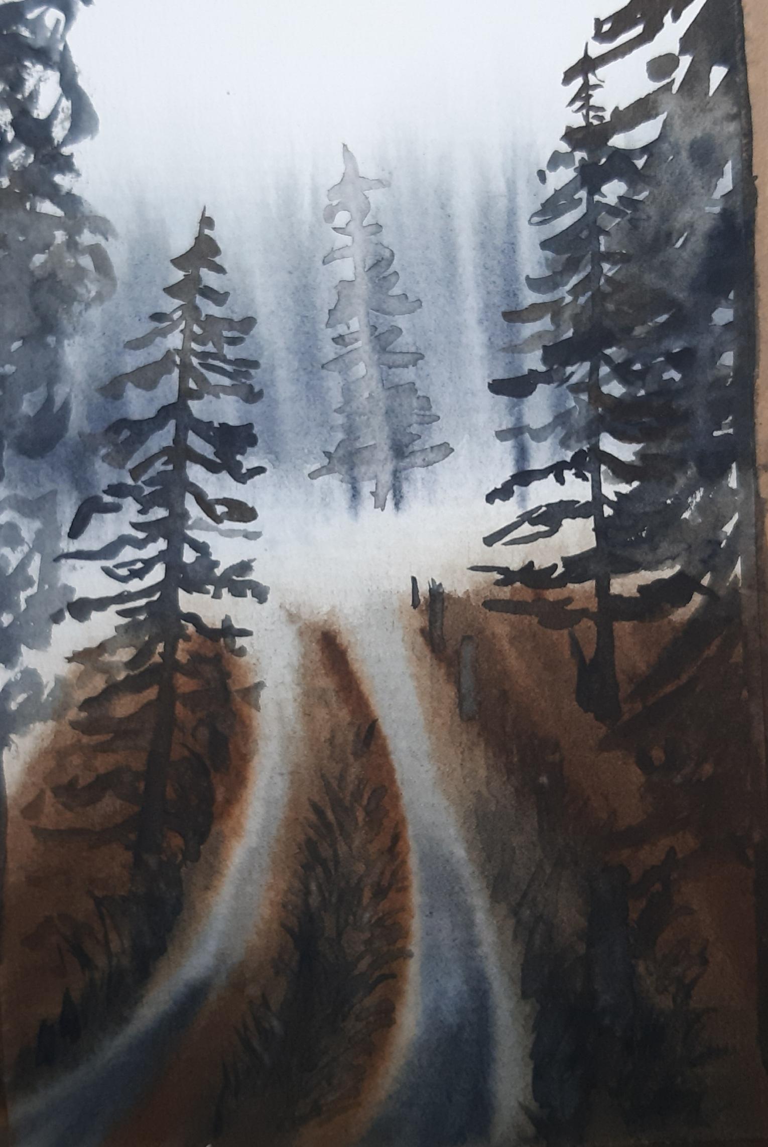 My paintings for this class of 10 misty landscapes - image 5 - student project