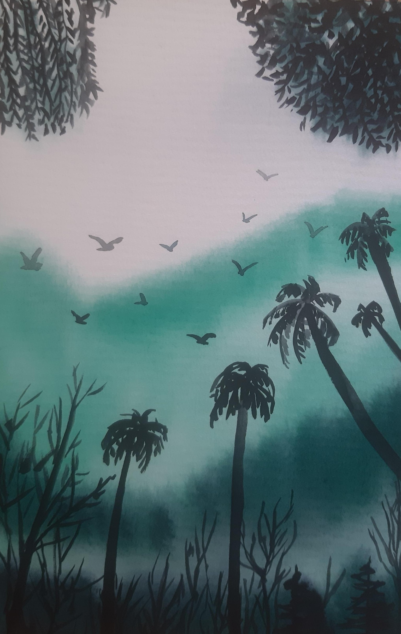 My paintings for this class of 10 misty landscapes - image 4 - student project