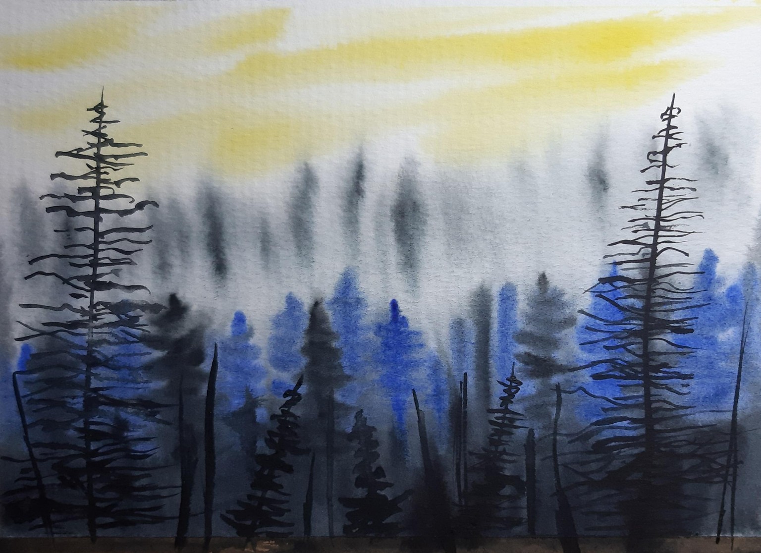 My paintings for this class of 10 misty landscapes - image 6 - student project