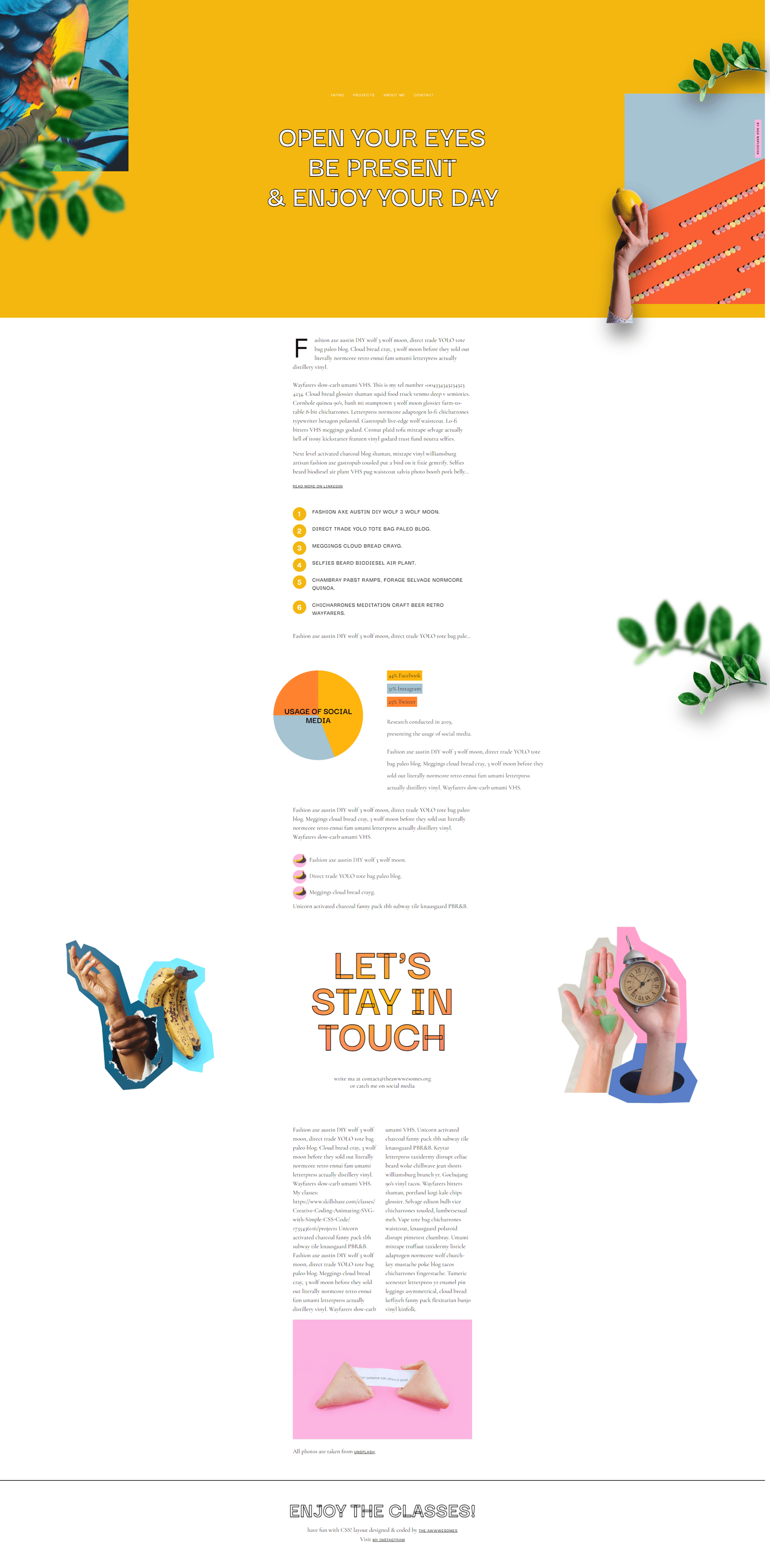 20 CSS Tricks - image 1 - student project
