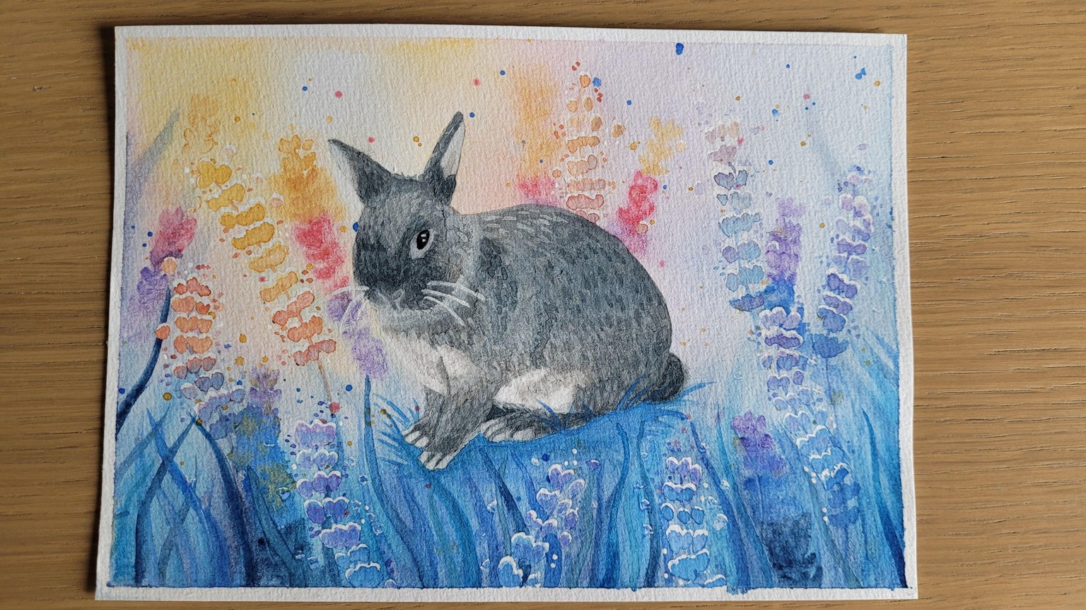 Bunny in lavender field - image 1 - student project