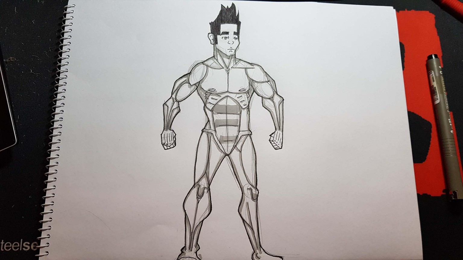 Male Figure Drawing - image 22 - student project