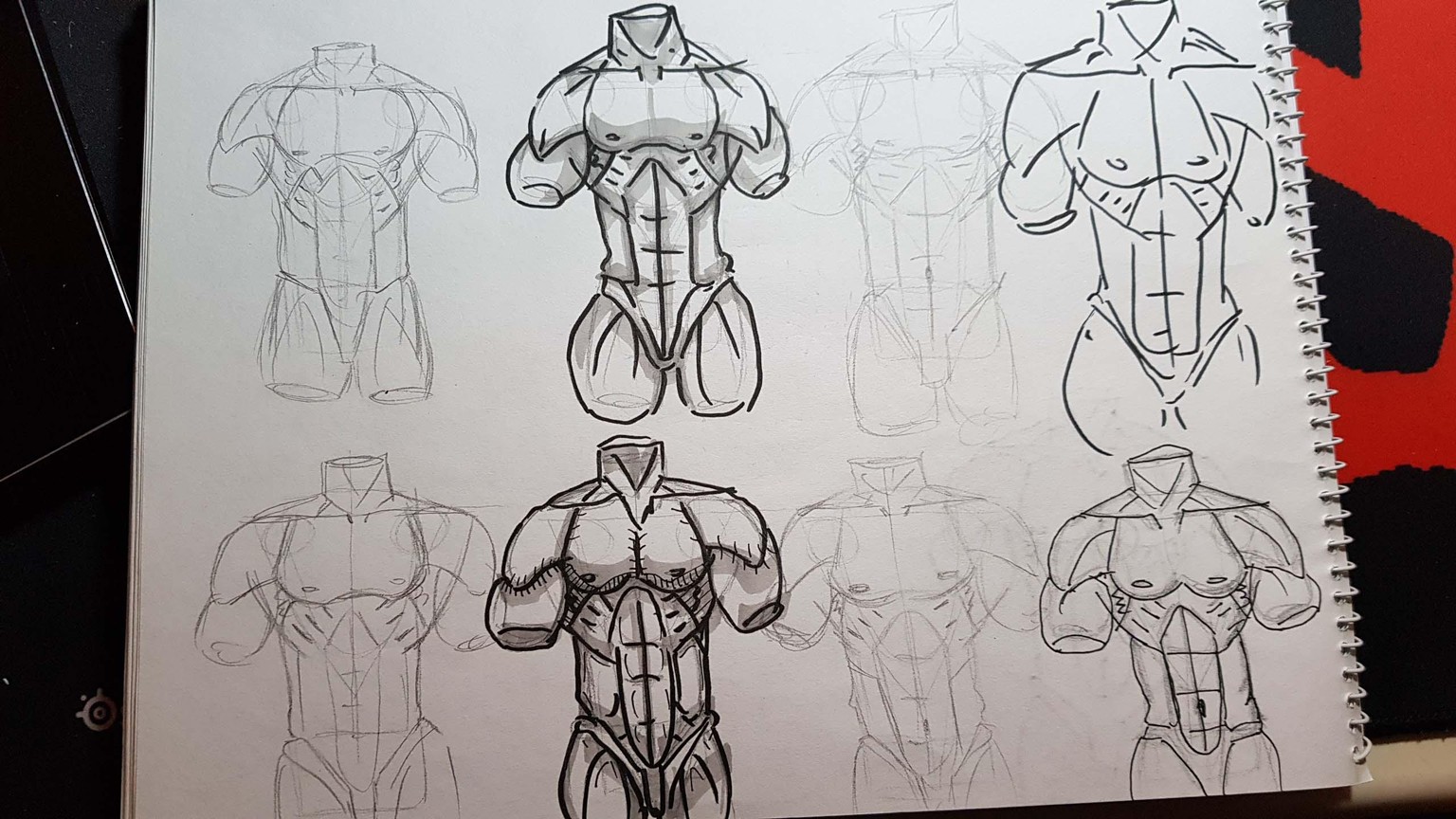 Male Figure Drawing - image 4 - student project