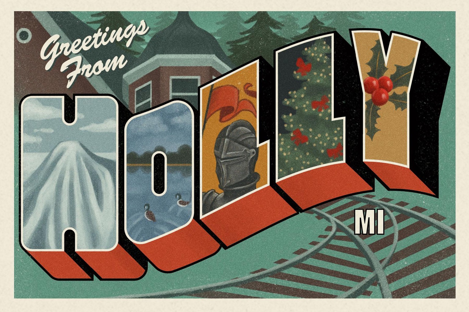 Greetings from Holly Postcard - image 2 - student project