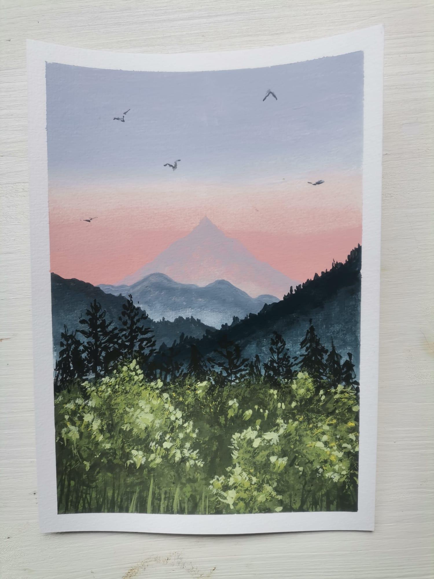 My paintings from the 15 days gouache challenge - image 1 - student project