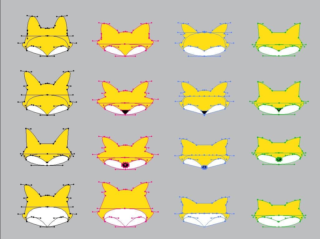 Hey Foxy!!!  My pen tool enamel pin project - image 7 - student project