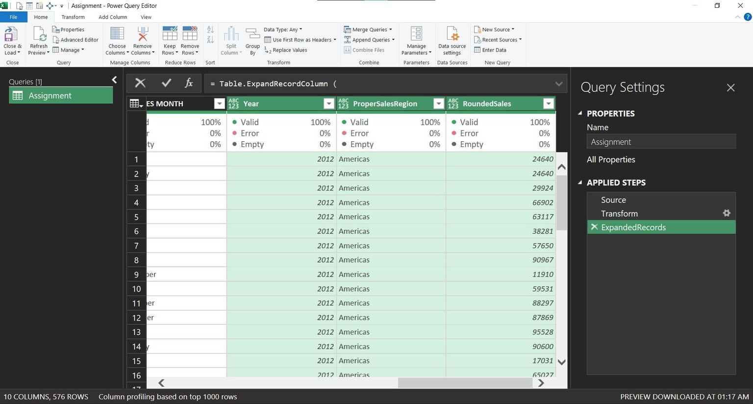 Learn M Language - Power Query Basics! - image 1 - student project