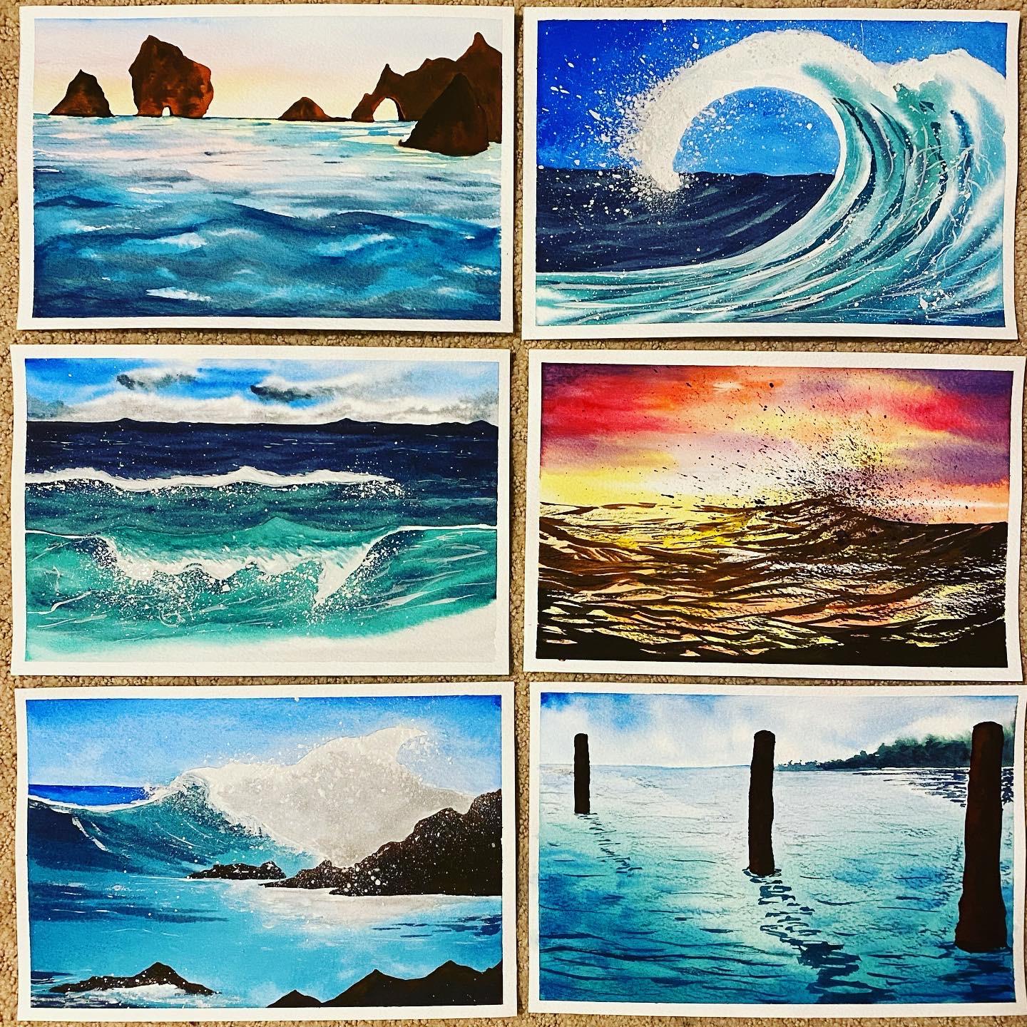 My 100 day watercolor challenge with Geethu :-) - image 6 - student project