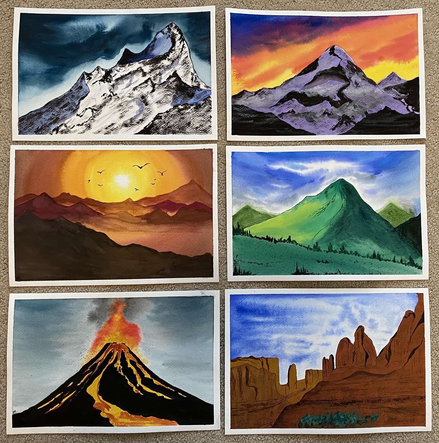 My 100 day watercolor challenge with Geethu :-) - image 11 - student project