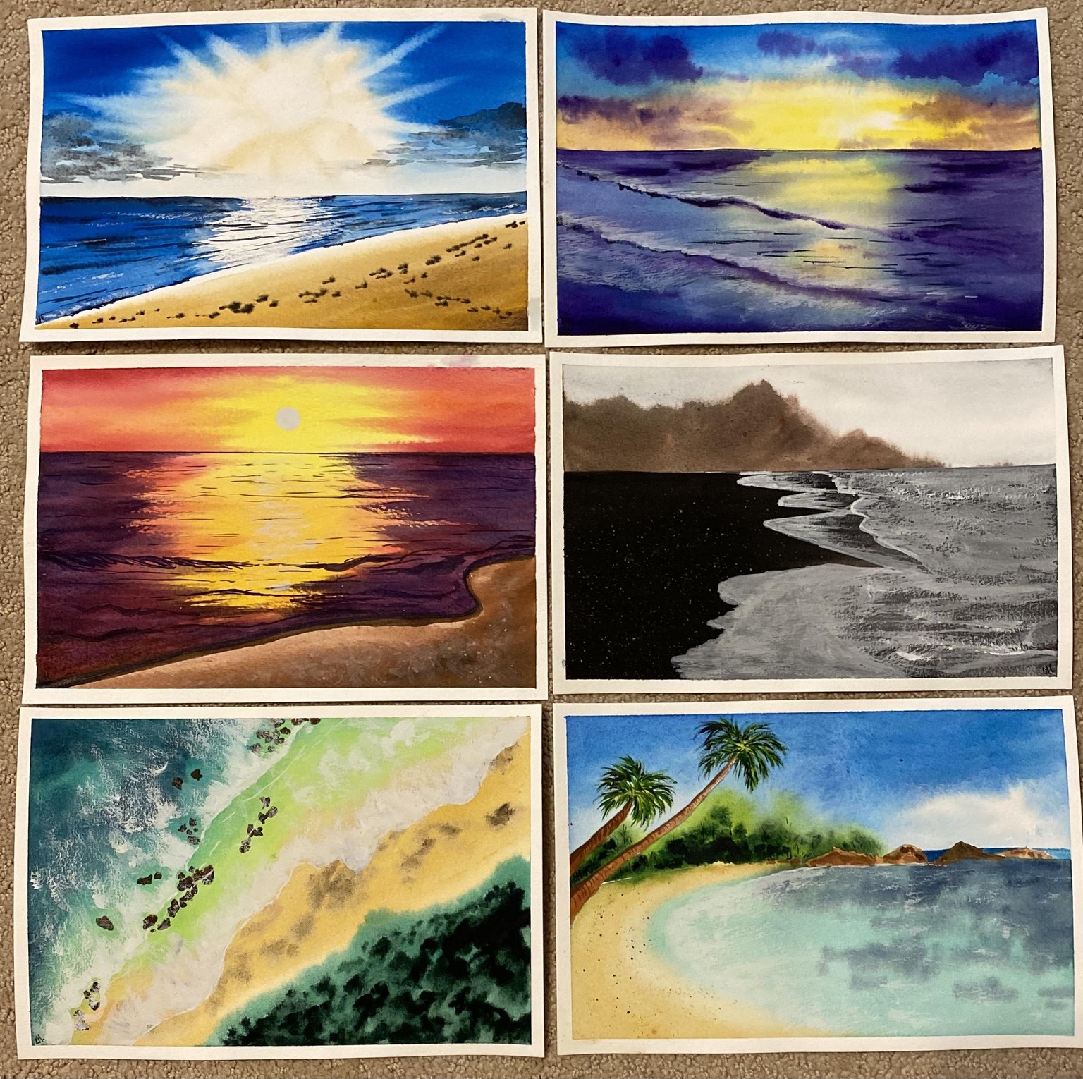 My 100 day watercolor challenge with Geethu :-) - image 4 - student project