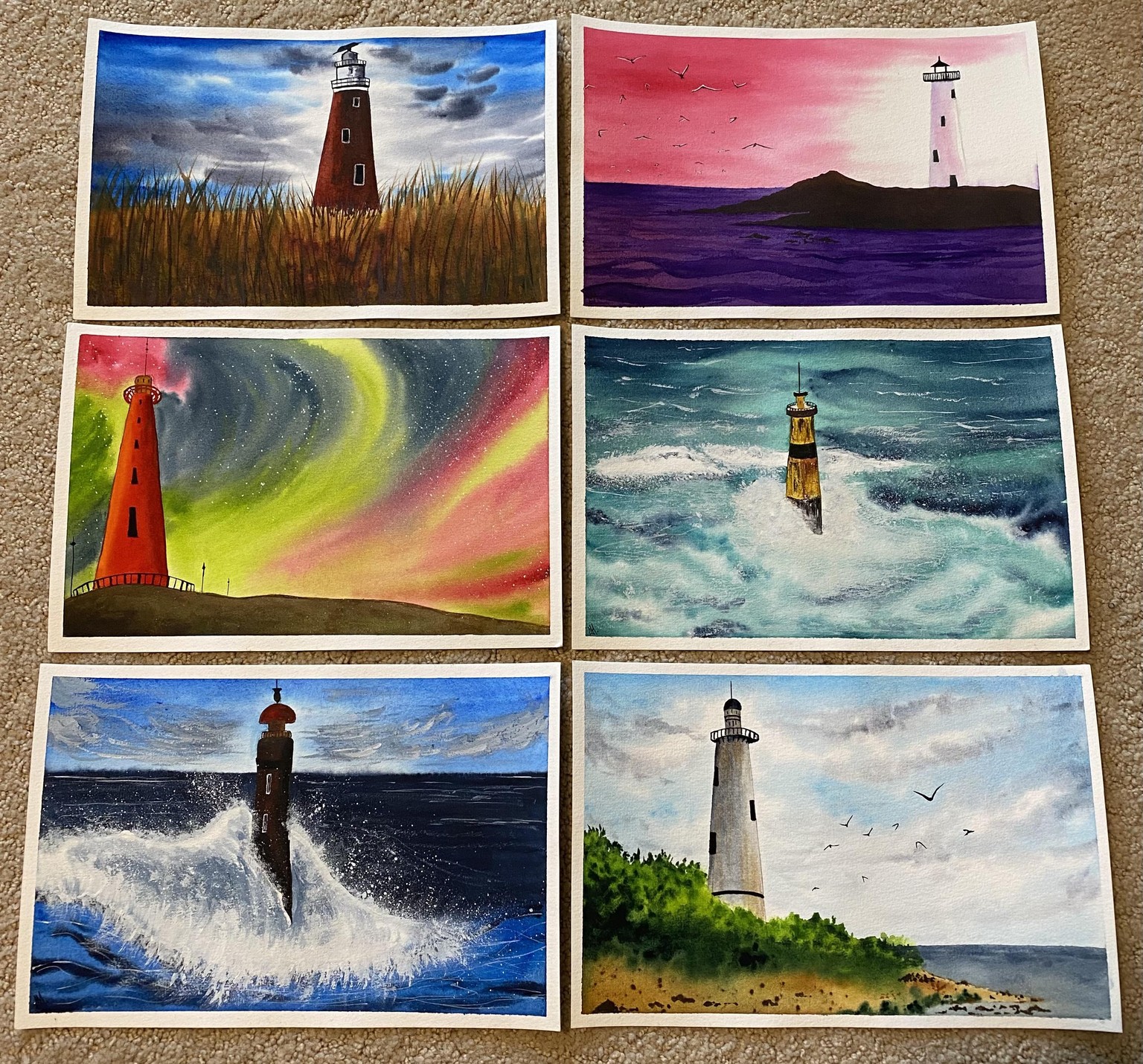 My 100 day watercolor challenge with Geethu :-) - image 1 - student project