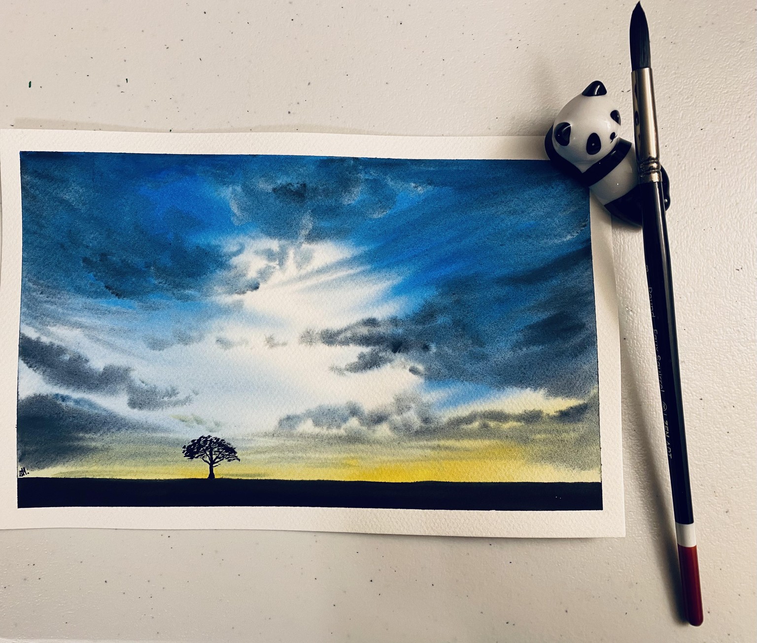 My 100 day watercolor challenge with Geethu :-) - image 14 - student project