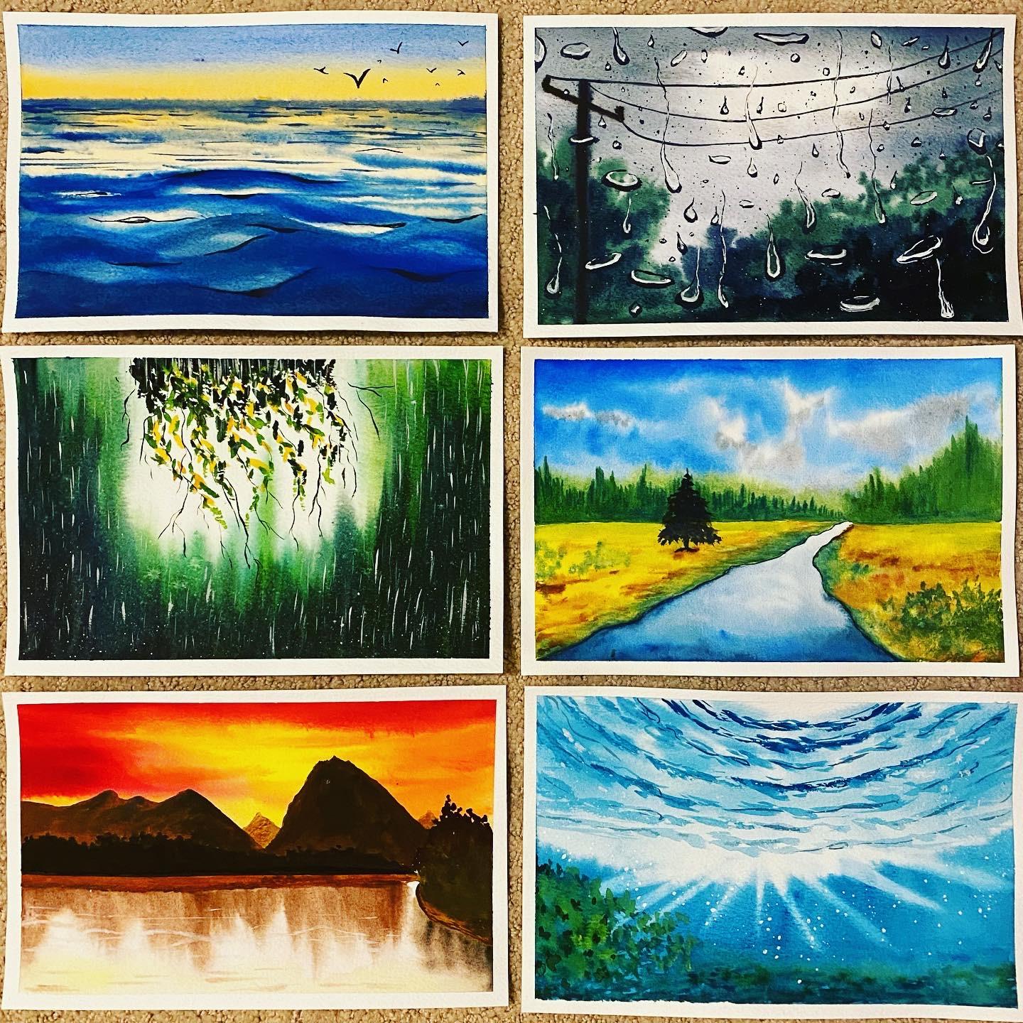 My 100 day watercolor challenge with Geethu :-) - image 5 - student project