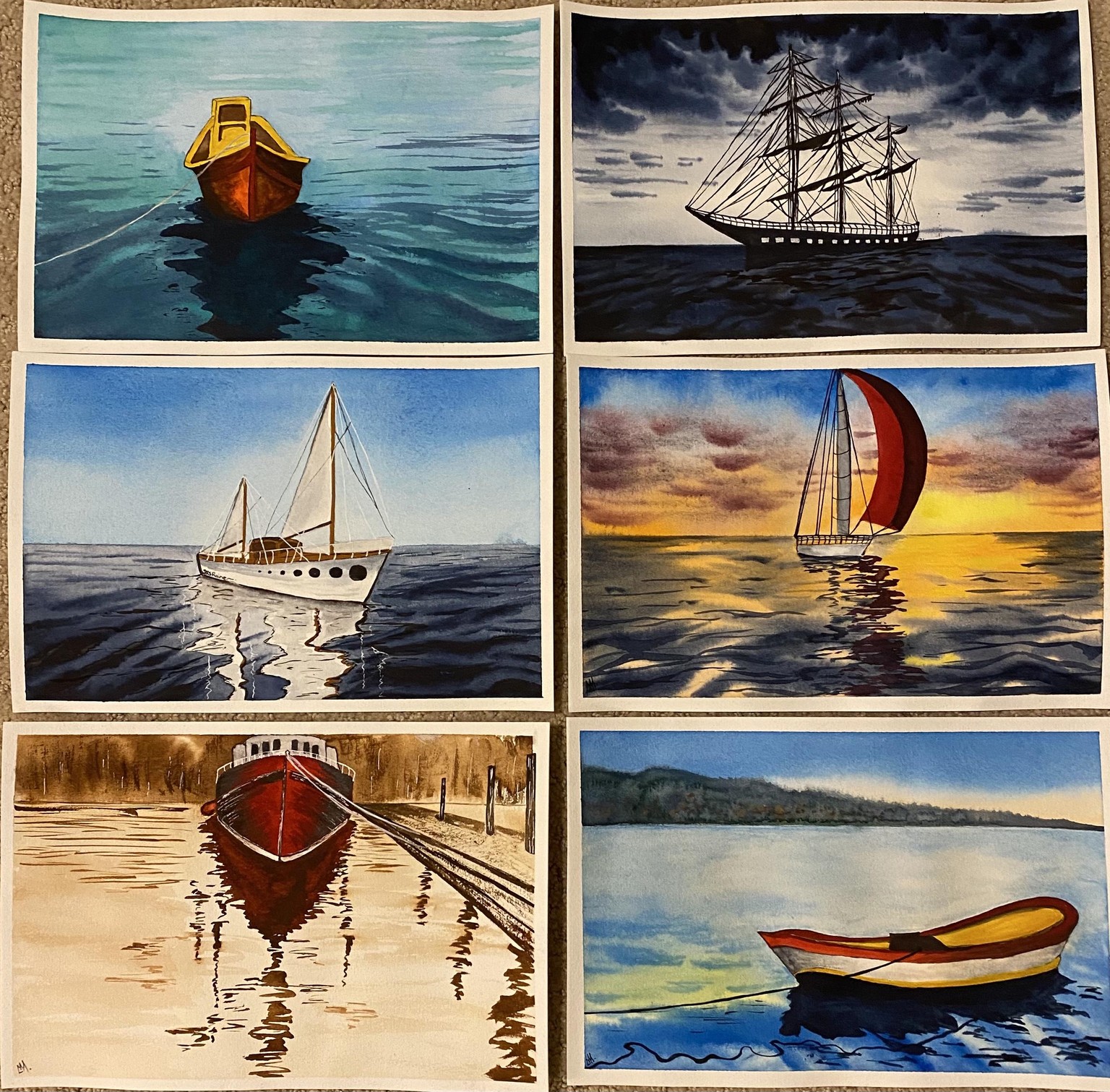 My 100 day watercolor challenge with Geethu :-) - image 3 - student project