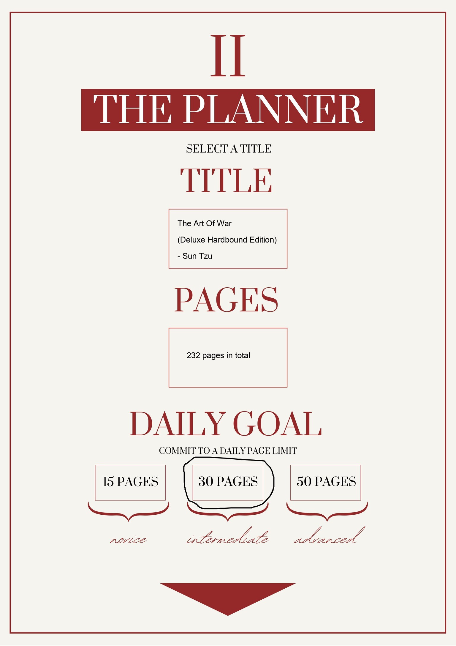 Reading Planner - image 2 - student project