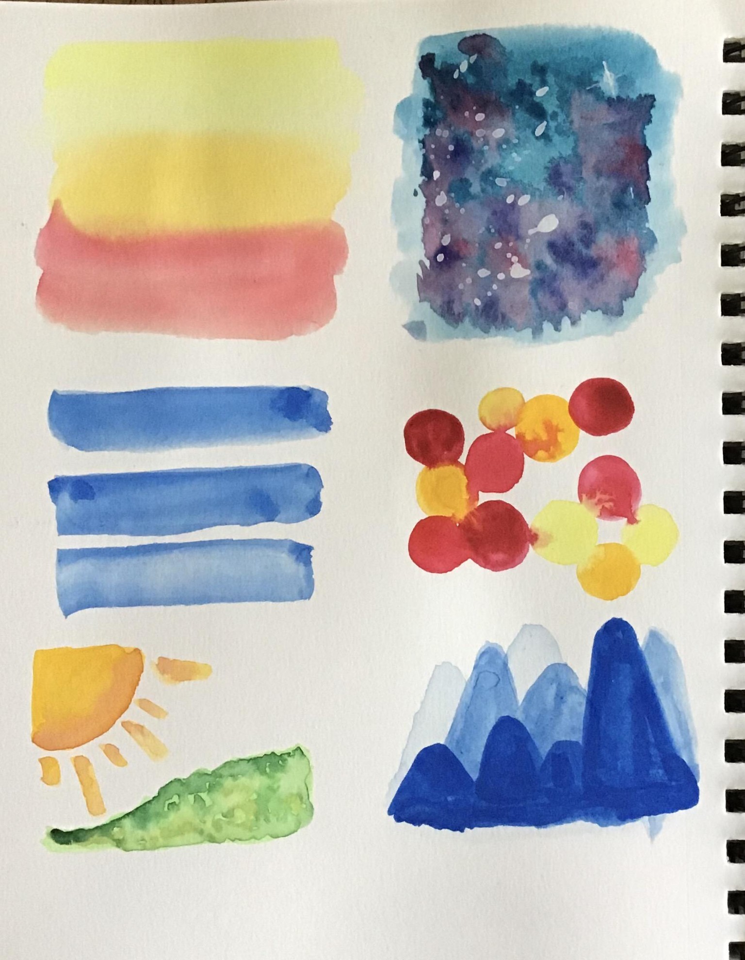Watercolor backgrounds - image 2 - student project